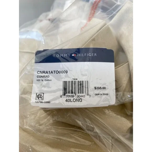 Tommy Hilfiger Men's Modern Fit Cotton Sport Coat Tan NWT